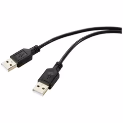 Renkforce RF-5771508, 1 m, USB A, USB A, USB 2.0, 0,48 Gbit/s, Nero