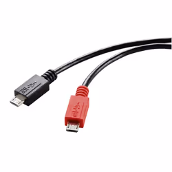 Renkforce RF-5771772 cavo USB USB 2.0 0,3 m Micro-USB B Nero, Rosso