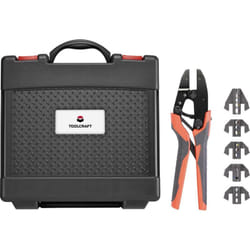 Toolcraft - 2196772 Kit pinza crimpatrice incl. Assortimento crimpatura con valigetta