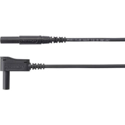 Schützinger - mswfk A341 / 1 / 100 / sw Cavo di misura Spina 4 mm Spina 4 mm Nero 1 pz.
