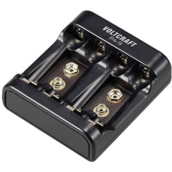 Voltcraft - P4-9 Caricabatterie universale NiMH Ministilo (aaa), Stilo (aa), Blocco da 9 v