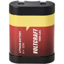 Voltcraft - Batteria per fotocamera 2CR5 Litio 1500 mAh 6 v 1 pz.