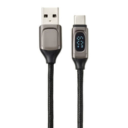 Renkforce RF-6249500 cavo USB USB 2.0 0,5 m USB A USB C Nero, Metallico