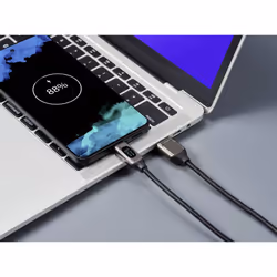 Renkforce RF-6249500 cavo USB USB 2.0 0,5 m USB A USB C Nero, Metallico