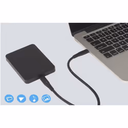 Renkforce RF-6662040 cavo USB USB4 Gen 2x2 1 m USB C Nero - Vista aggiuntiva 5