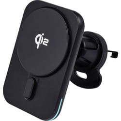 Renkforce - Caricatore a induzione RF-Qi2WCar-01 RF-6662044 Uscite Collegamento magnetico Nero