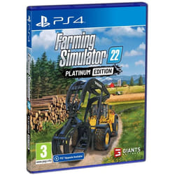 Giants Software Farming Simulator 22 - Platinum Edition Platino DUT, Rumeno, Russo, Inglese, Ungherese, Svedese, Cinese semplificato, Spagnolo messicano, Cinese tradizionale, Norvegese, Turco, Ceco, Finlandese, ITA, Danese, Francese, Giapponese, Polacco, Tedesca, POR-BRA, Coreano PlayStation 4