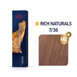 Wella Koleston Perfect Me+ Rich Naturals 7/36 60 ml, Marrone, 7/36, Unisex, 60 ml, Per tutti i tipi di capelli, Trattiene il  ...