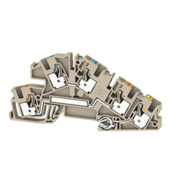 Weidmüller AITB 4 BB N-L-PE morsettiera Beige, Arancione
