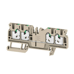 Weidmüller S4C 2.5 morsettiera 4 Beige, Verde