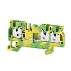 Weidmüller S3C 2.5 PE morsettiera 3 Verde, Giallo