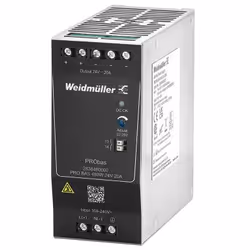 Weidmüller PRO BAS 480W 24V 20A, 480 W, 230 V, 45 - 65 Hz, 20 A, Nero, status