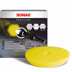 Sonax 04933410, Disco da lucidatura, 14,3 cm, 14,3 cm, Giallo