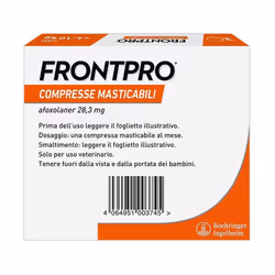 Frontpro Frontline Compresse 28,3mg per Pulci e Zecche Cani 4-10kg 3 Compresse