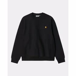 Carhartt I025475_89_XX_S, Adulto, Maschio, Felpa, Black, S, Cotone, Poliestere