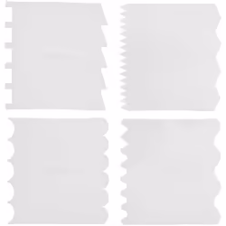 Rico Design 800027, Spatola, Bambino/Bambina, 4 pz, Polipropilene (PP), Bianco