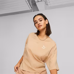 PUMA 538052_89_S, Adulto, Femmina, Dusty Tan, S, Collo a V, 1 pz