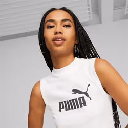 PUMA 673695_02_S, Adulto, Femmina, White, S, Slim fit, 1 pz