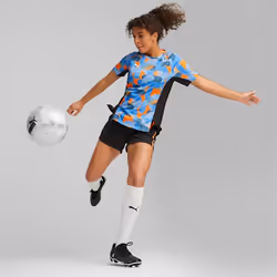PUMA 658299_01_M, Adulto, Femmina, Deep Dive/Ultra Orange, Calcio, M, Vestibilità regolare