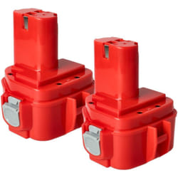 Vhbw - 2x Batteria compatibile con Makita ML123 Fluorescent Automotive Light, ML124, UB120D, UB120DWA, UB120DWB attrezzi da lavoro (1500mAh NiMH 12V)