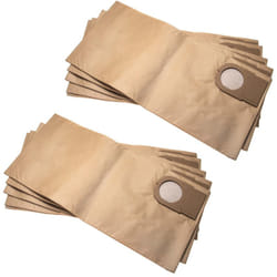 10x sacchetto compatibile con Metabo as 9010, asa 9011 aspirapolvere - carta, 51,3cm x 24,1cm Marrone - Vhbw