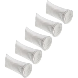 Vhbw - 5x calza filtrante universale compatibile con acquari, piscine, skimmer - Sacchetto filtrante, polietilene, 18 x 45 cm, 100 micron, bianco