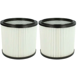 2x filtro a pieghe piatte compatibile con Metabo ASA9001 aspirapolvere - bianco - Vhbw