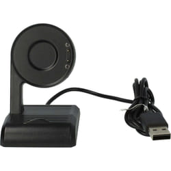 Vhbw - stazione di ricarica usb compatibile con Mobvoi TicWatch E3, Pro 3, Pro 3 lte smartwatch - Docking station con cavo di ricarica, 100 cm, nero