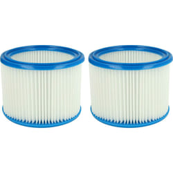 Set da 2x filtro a pieghe piatte compatibile con Hitachi / HiKOKI RP250YE aspiratore umido/secco - cartuccia filtrante - Vhbw