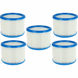 vhbw - the clever way Set di 5x filtro rotondo per aspirapolvere, aspiratore umido/secco e aspiratore industriale - Facile e  ...