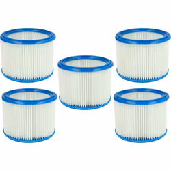 vhbw - the clever way Set di 5x filtro rotondo per aspirapolvere, aspiratore umido/secco e aspiratore industriale - Facile e ...