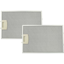 Vhbw - 2x Filtri Anti-Grasso Permanente compatibile con Siemens LC9X070/01 Cappa da Cucina, metallo