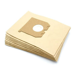 10x sacchetto compatibile con Progress Super 155, Super 182, Super 248, Super 268 aspirapolvere - in carta, 24cm x 18cm, color sabbia - Vhbw