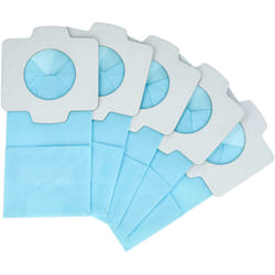 Vhbw - 5x sacchetto compatibile con Makita DCL182, DCL182Z, DCL182ZB, DCL182ZW aspirapolvere - in carta, 11,8cm x 6cm, azzurro