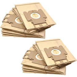 20x sacchetto compatibile con Miele Mondia hs, 1200 aspirapolvere - in carta, tipo k, 21cm x 13,2cm, color sabbia - Vhbw