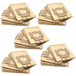50x sacchetto compatibile con Miele Mondia hs, 1200 aspirapolvere - in carta, tipo k, 21cm x 13,2cm, color sabbia - Vhbw