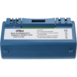 Vhbw - batteria compatibile con iRobot Scooba 340, 350, 380, 385, 390, 5800, 330, 5806, 34001, 5832 home cleaner, blu (2500mAh, 14,4V, NiMH)