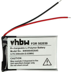 Vhbw - batteria compatibile con Bosch Intuvia gps computer da bicicletta tachimetro bici (250mAh, 3,7V, Li-Poly)