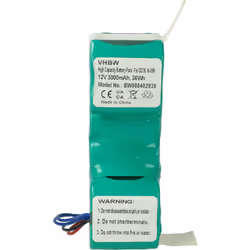 vhbw - the clever way - Batteria ricaricabile di ricambio, compatibile e di alta qualità, ad alta capacità, per robot aspirap ...
