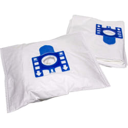 10x sacchetto sostituisce Miele 9917710 per aspirapolvere - in microfibra, Typ f/j, 27cm x 20cm, bianco / blu - Vhbw