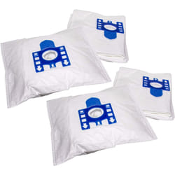 20x sacchetto compatibile con Miele Exquisit gti, Exquisit se, fjm aspirapolvere - in microfibra, Typ f/j, 27cm x 20cm, bianco / blu - Vhbw