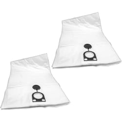 10x sacchetto compatibile con Bauhaus Herkules Inox 20 ms, Herkules 15 aspirapolvere - microfibra, 50cm x 33cm Bianco - Vhbw