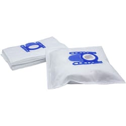 10x sacchetto compatibile con Schaub Lorenz ap 1600 aspirapolvere - in microfibra, 27cm x 20cm, bianco / blu - Vhbw