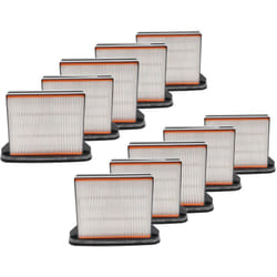 10x filtro compatibile con Collomix vac 35 m aspirapolvere - filtro HEPA/a pieghe/a umido nero / bianco / grigio - Vhbw