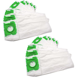 20x sacchetto sostituisce Sebo 6629, 6629 am, 6629 er per aspirapolvere - in microfibra, 33,5cm x 17cm, bianco - Vhbw