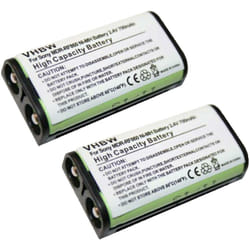Vhbw - 2x batteria compatibile con Sony MDR-RF850RK, MDR-RF855, MDR-RF855RK, MDR-RF855R auricolari cuffie wireless (700mAh, 2,4V, NiMH)