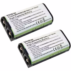 vhbw - the clever way - Batteria ricaricabile di ricambio, compatibile e di alta qualità, ad alta capacità, per cuffie e auri ...
