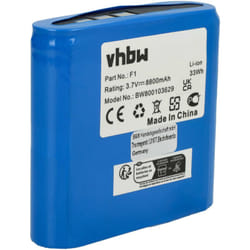 Vhbw - batteria compatibile con Pure Evoke D4, D4 Domino, D6, F4, H4, H4 Prestige, H6, H6 Prestige, D4 Mio digital radio (8800mAh, 3,7V, Li-Ion)