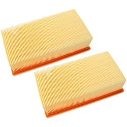 Set 2x filtro a pieghe piatte compatibile con Festool ct 11 e, ct 22 e, ct 33 e/le aspirapolvere umido/secco - Elemento filtrante - Vhbw