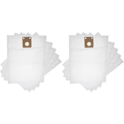 10x sacchetto compatibile con Nilfisk VP300 eco, VP300 hepa, Saltix 10, gd 1010 aspirapolvere - microfibra, 42,5cm x 27cm Bianco - Vhbw